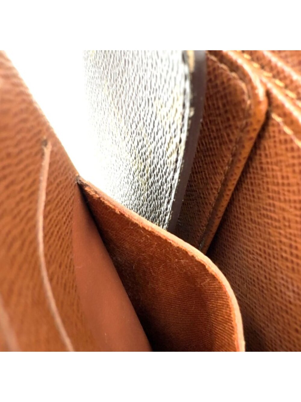 Louis Vuitton Porte Tresor Etuis Papier Monogram Leather With Initials Brown - Picture 12 of 15